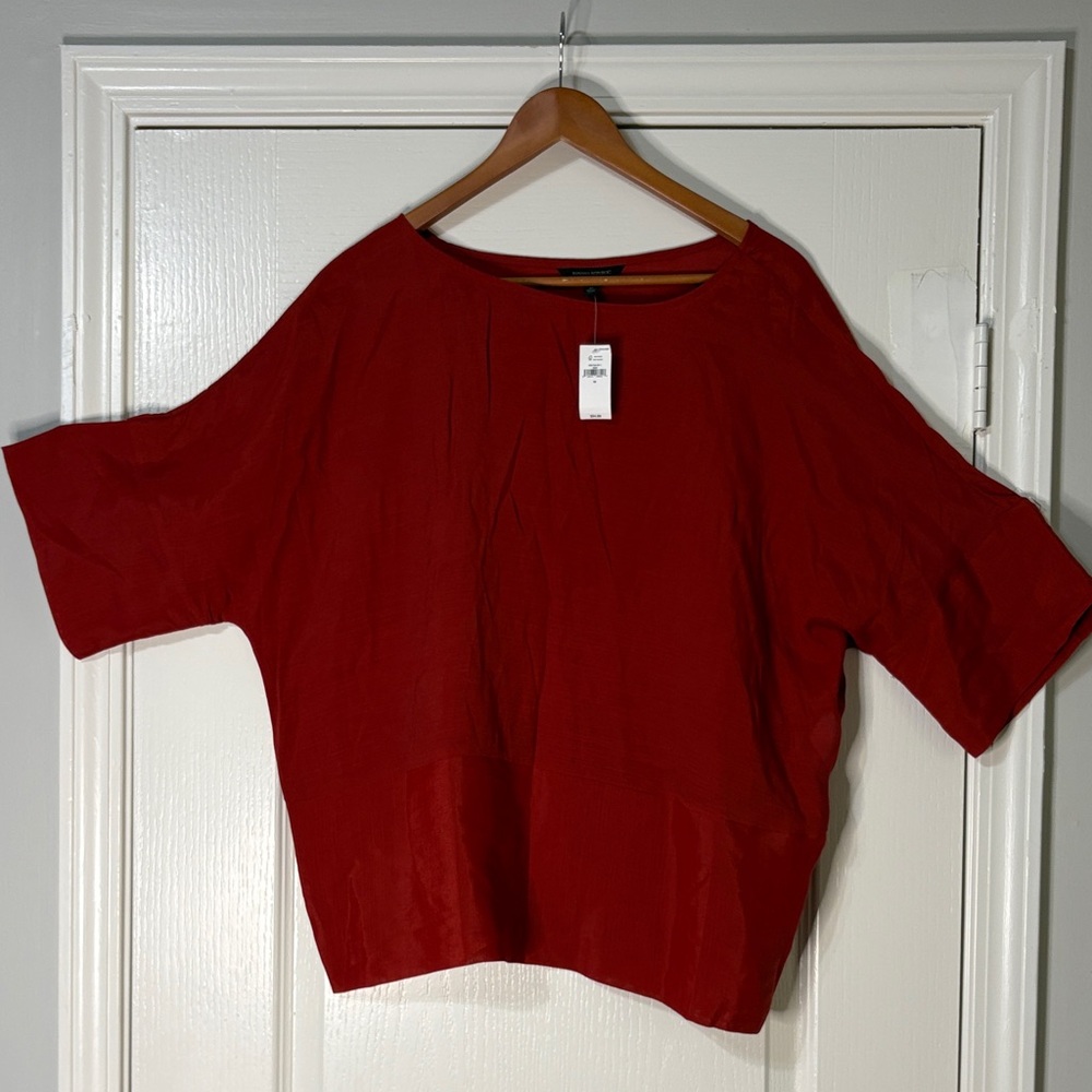 Banana Republic Vibrant Red Blouse